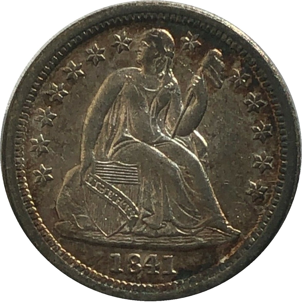 1841-Liberty-Seated-Dime-#2